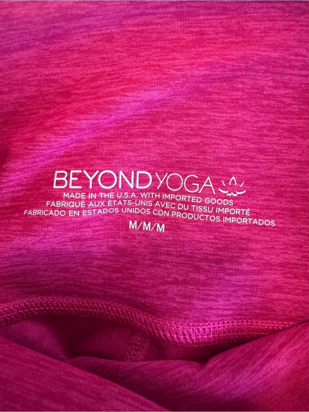 Beyond Yoga Spacedye Leggings Sangria Heather Size M - Picture 7 of 7